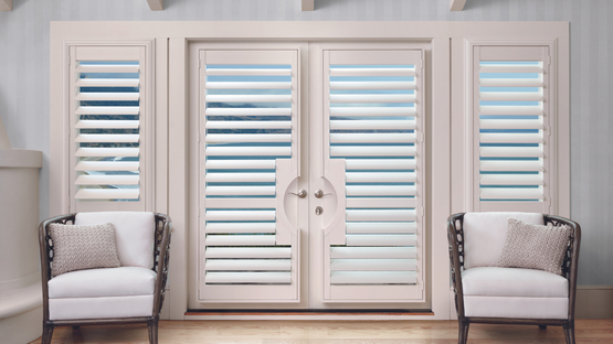 Shutters on french doors