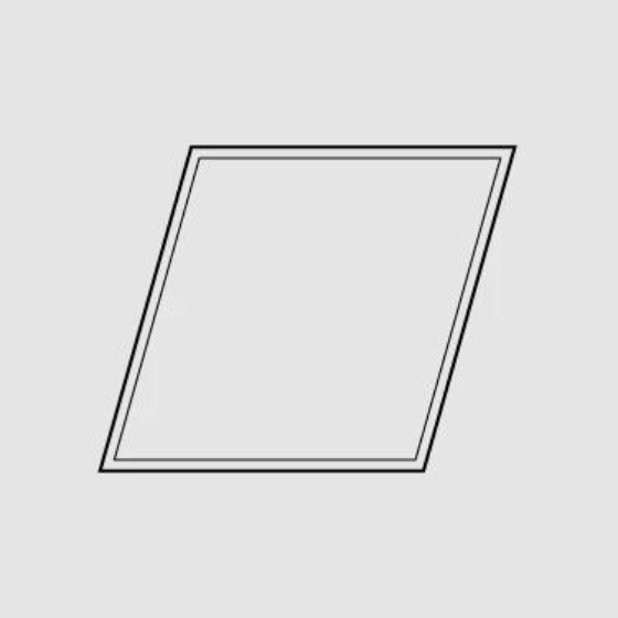 Trapezoid window shape Icon