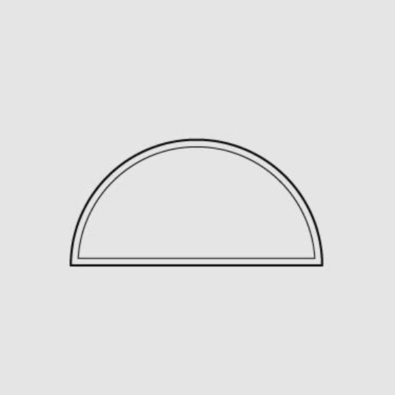 Half-circle window icon