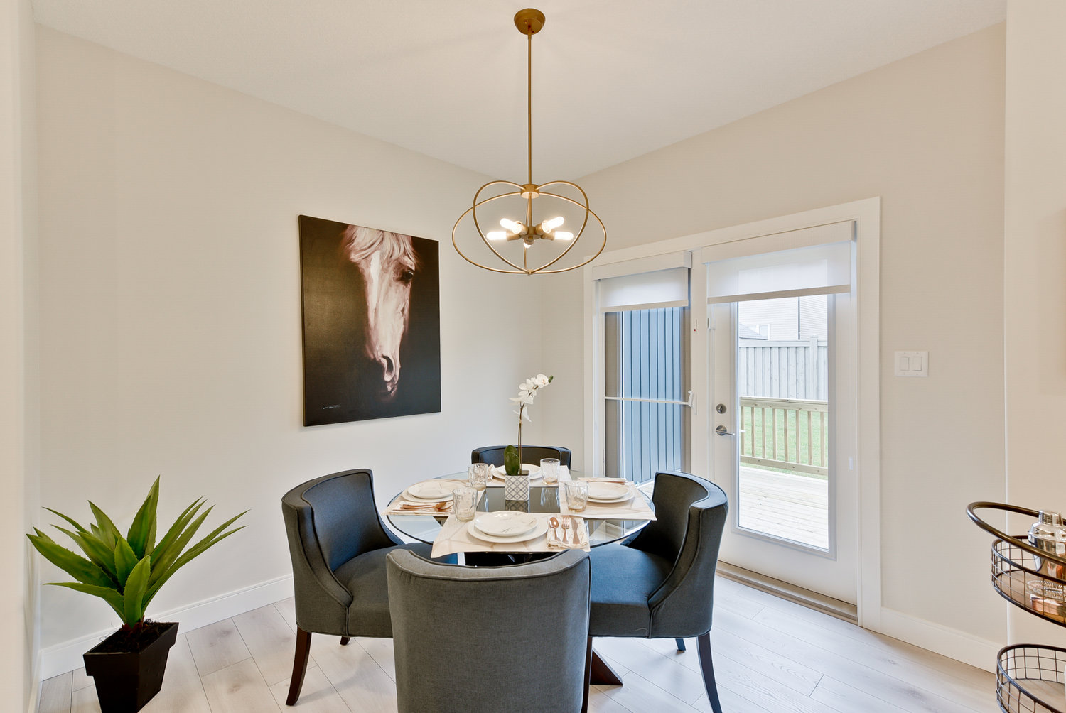 Cardiff ‘B’ Showhome interior design and staging dining room