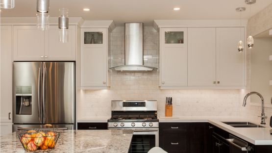 kitchen island after reno St.Albert