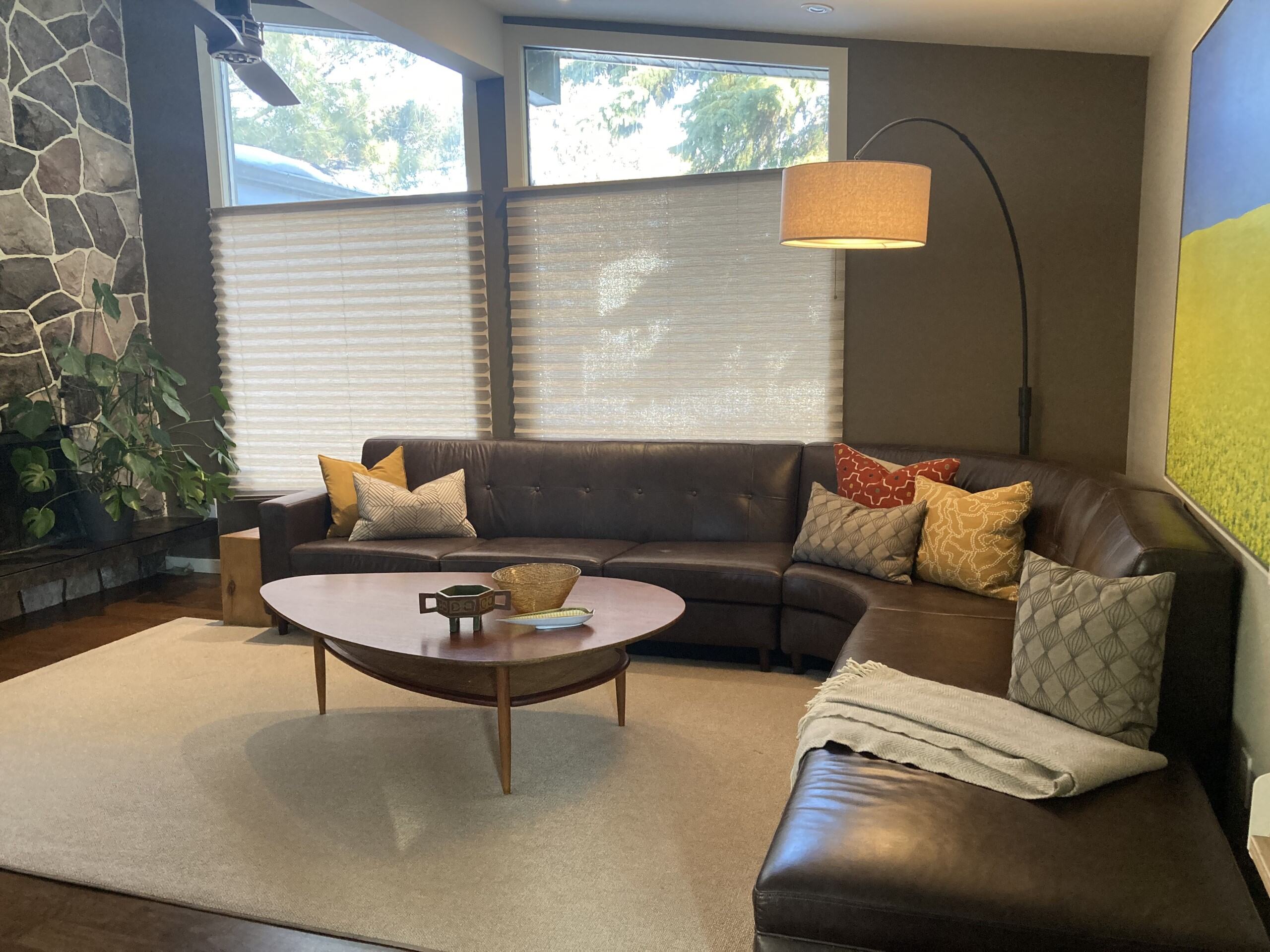 Edmonton Mid century living room interior design