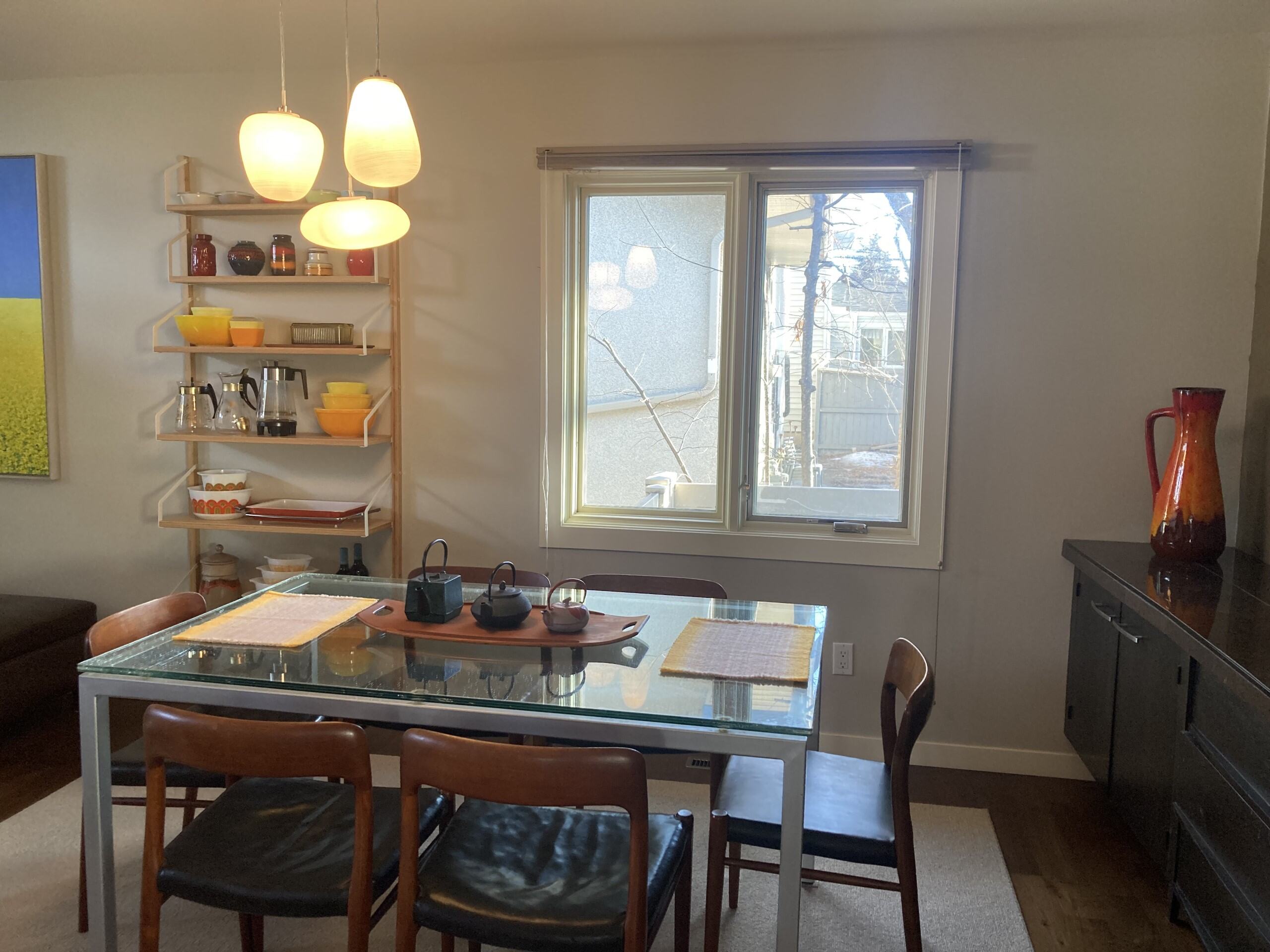 Edmonton Mid century dining room interior design