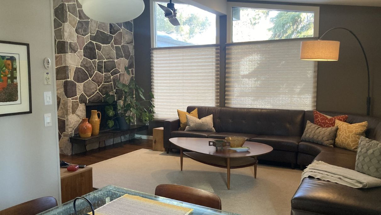 Edmonton Mid century living room interior design